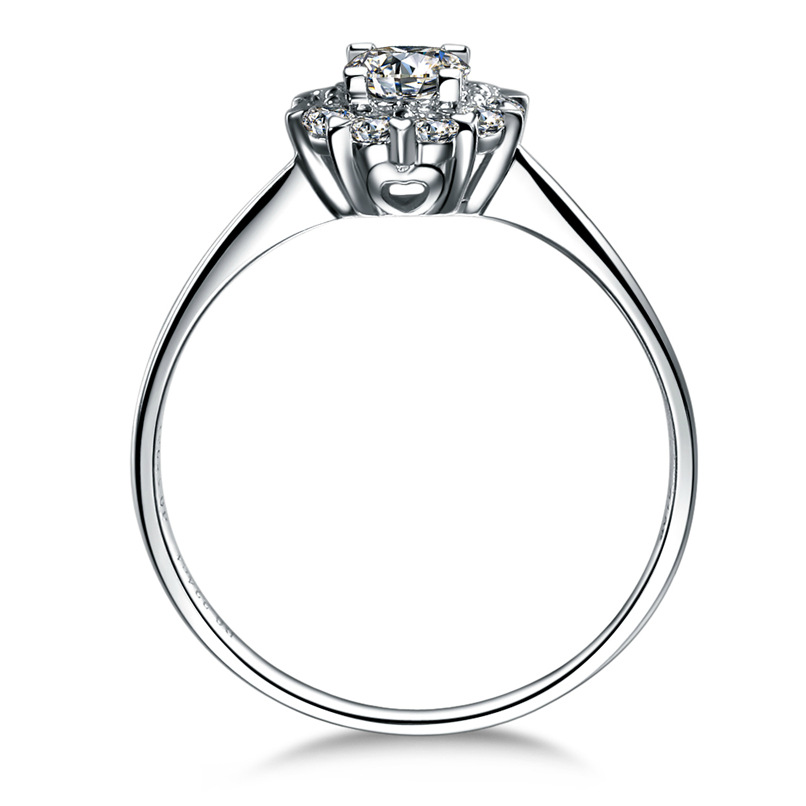 SS11041 S925 sterling silver dazzling diamond ring